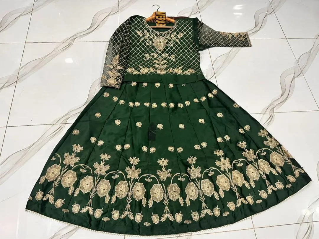 black lehenga set with embroidery & pearls for weddings