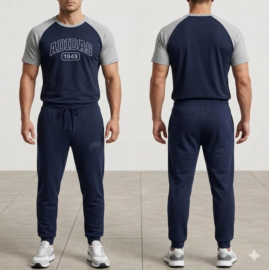 men's blue audible track suit 2pcs medium to xl