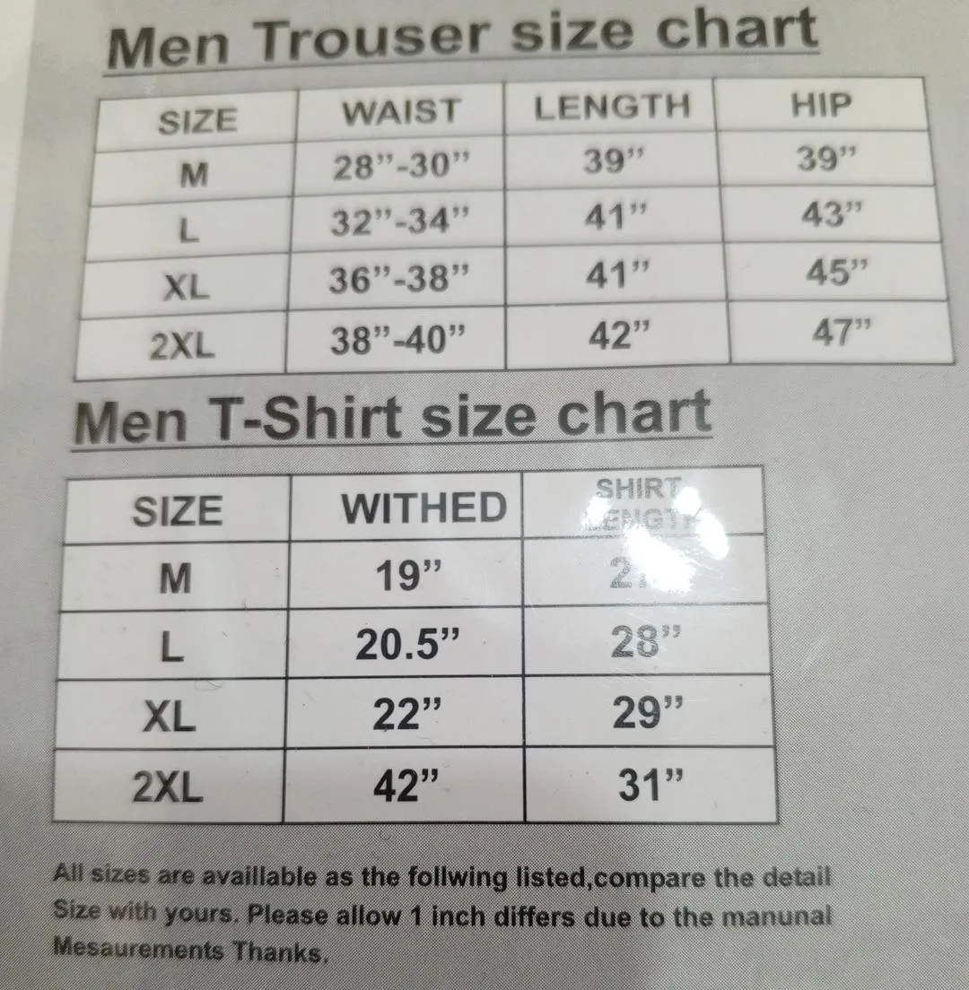men's blue audible track suit 2pcs medium to xl