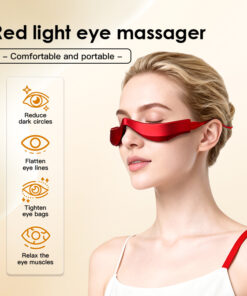 ASJM International - Eye Massager 3D Red Light Massager Dark Circle LED Eye Care Device Skincare Beauty Tool