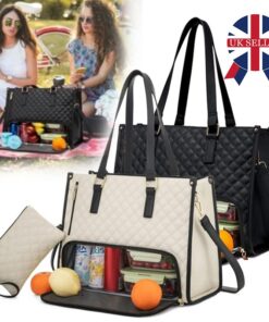 ASJM International - Large Capacity 15.6 Inch Laptop Bag 2 In 1 Computer Handbag Office