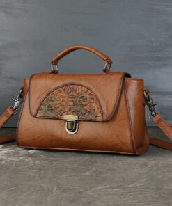 ASJM International - Retro Embossed Totem Crossbody Handbag