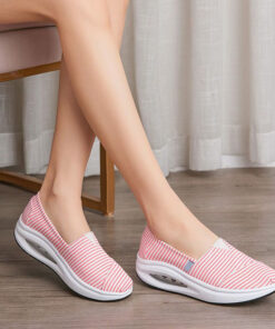 ASJM International - Summer Shallow Mouth Casual Slope Heel Mom Shoes