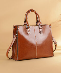 ASJM International - Women's Genuine Leather Crossbody Handbag