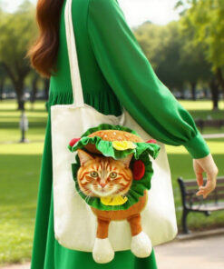 Large-capacity Canvas Pet Carrier With An Open Top