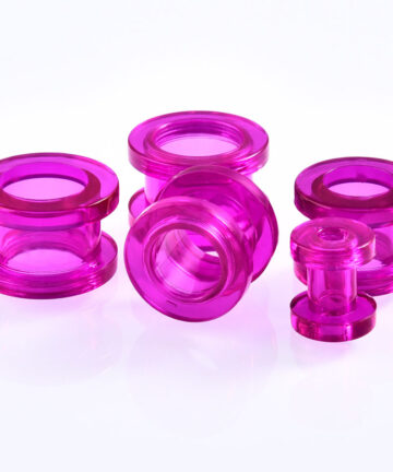 Auricle Pulley Hollow Channel Colorful Ear Amplifying Human Body Piercing Jewelry