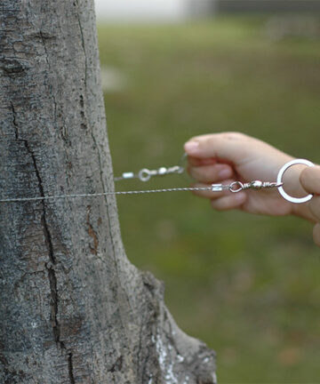 Portable Survival Wire Saw Wire Saw 4 Strands Of Steel Wire 360 Degree Rotation
