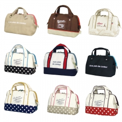 Picnic Case Storage Bag Portable Insulated Thermal Cooler Lunch Bag Travel Carry AF5727-beige-700165