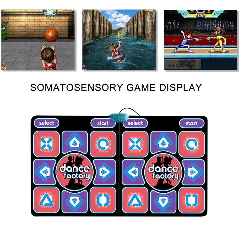 Double Dance Mat For Kids Child Adults Wireless Dancer Step Pads Non-Slip Home - Image 6