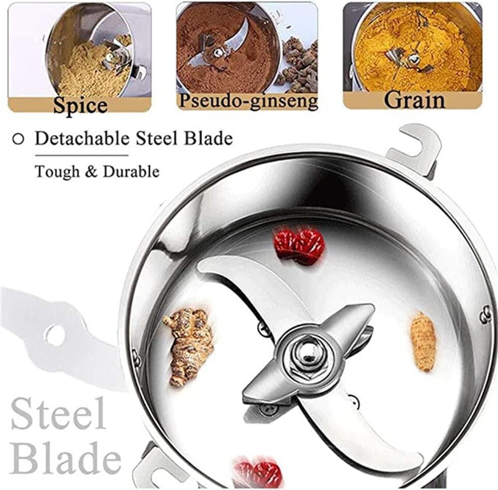 Electric Dry Food Grinder Machine Grains Spices Hebals Mill Cereal Grinding 800G - Image 6