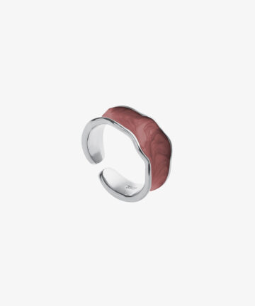 Liquid Textured Fashion Metal Ring