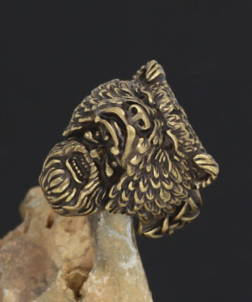 Viking Nordic Mythology Stainless Steel Ring Werewolf Aoding