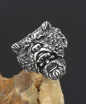 Viking Nordic Mythology Stainless Steel Ring Werewolf Aoding