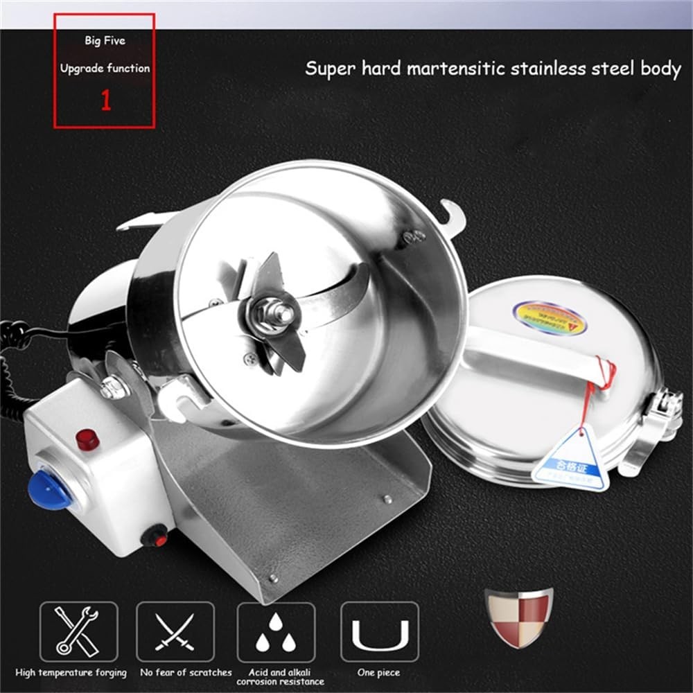 Electric Dry Food Grinder Machine Grains Spices Hebals Mill Cereal Grinding 800G - Image 5