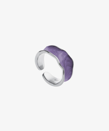 Liquid Textured Fashion Metal Ring