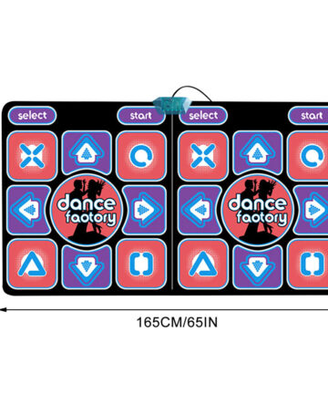 Double Dance Mat For Kids Child Adults Wireless Dancer Step Pads Non-Slip Home