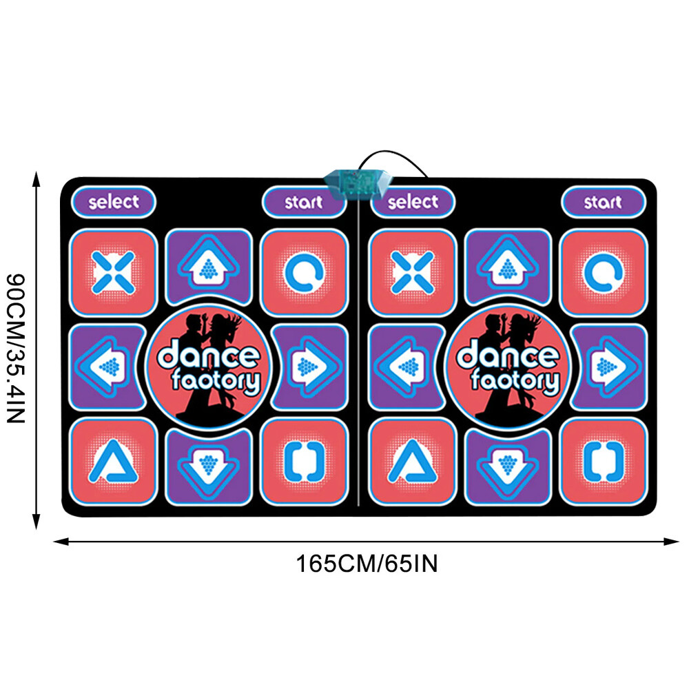 Double Dance Mat For Kids Child Adults Wireless Dancer Step Pads Non-Slip Home - Image 2